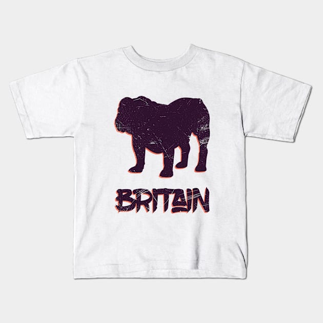 National Animal of Britain Kids T-Shirt by bluerockproducts